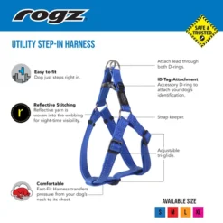 Rogz Harnais En Nylon Spécial Bleu -Trixie Soldes Magasin 1 Utility Step In Harness 500px Online FA 6449223d9a66a