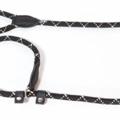 Julius K9 Sangle Ronde En Nylon Noir Réfléchissant