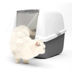 Catit Litière Magic Blue Avec Couvercle Rétractable -Trixie Soldes Magasin 115852 gatera magic blue catit 1 2 4