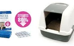 Catit Litière Magic Blue Avec Couvercle Rétractable -Trixie Soldes Magasin 115852 magic blue kit 4 7