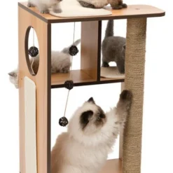 Hagen Meuble Griffoir Pour Chats V-box Vesper Grande Taille Nogal -Trixie Soldes Magasin 115872 22517520772 2 3