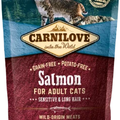 Carnilove Nourriture Naturelle Chats Sensibles Et Poils Long Adult Saumon -Trixie Soldes Magasin 118024 salmon adult cats sensitive long hair 0 4 kg 1 png 1