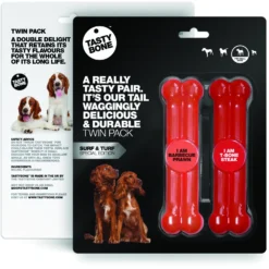 Tastybone Twinpack Surf 'N' Turf Crevettes Barbecue & Steak