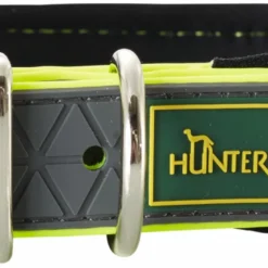 Hunter Collier De Chien Pratique De Couleur Jaune Fluo