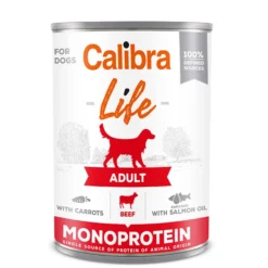 Calibra Life Adult Boeuf Et Carotte Nourriture Humide Pour Chiens