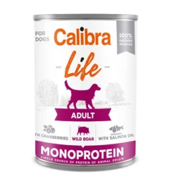 Calibra Nourriture Humide Life Adult Sanglier Et Myrtille Pour Chiens