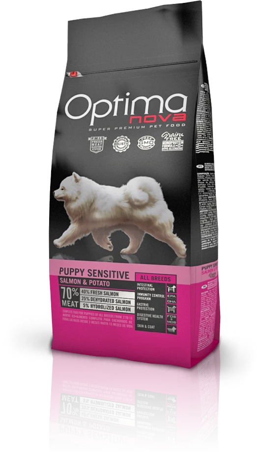 Optimanova Puppy Sensitive Saumon Et Pomme De Terre Grain Free 7 Optimanova Puppy Sensitive Saumon Et Pomme De Terre Grain Free – Image 5