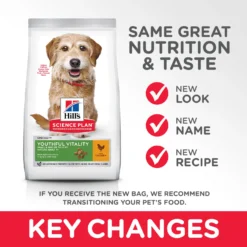 Hill's Science Plan Youthful Vitality Small & Mini Mature 7+ Au Poulet -Trixie Soldes Magasin 128466 atf11 52742024868 key changes 7