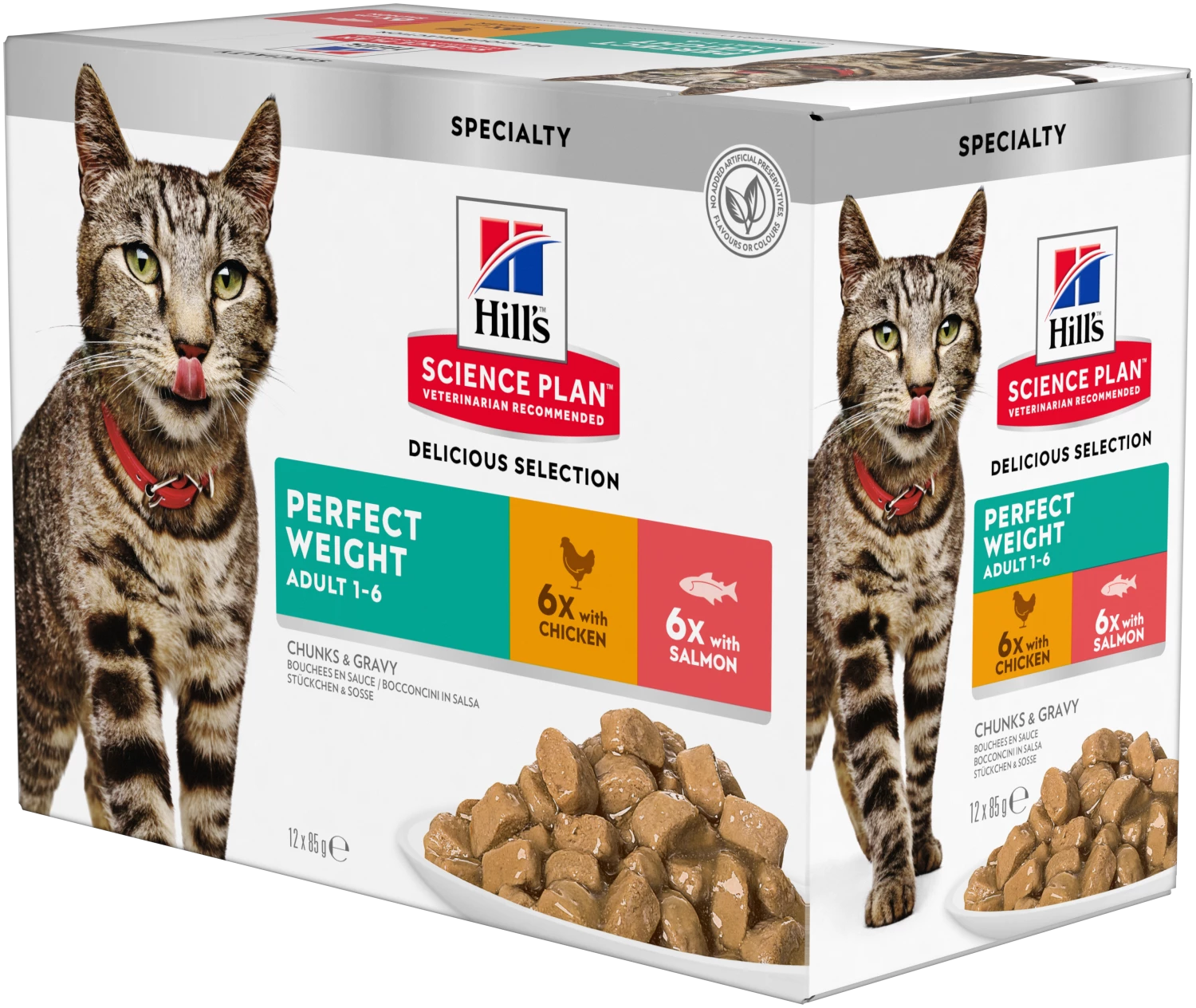 Hill's Science Plan Adult 1-6 Perfect Weight Multipack 3 Hill's Science Plan Adult 1-6 Perfect Weight Multipack