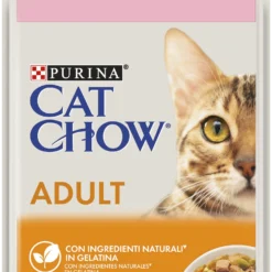 Lot 26 Cat Chow Adult Sachets Au Saumon & Haricots Verts En Gelée