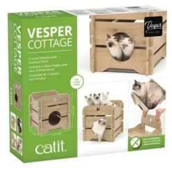 Catit Vesper Cottage Oak Pour Les Chats 5 Catit Vesper Cottage Oak Pour Les Chats -Trixie Soldes Magasin 166244 catit vesper cottage 0