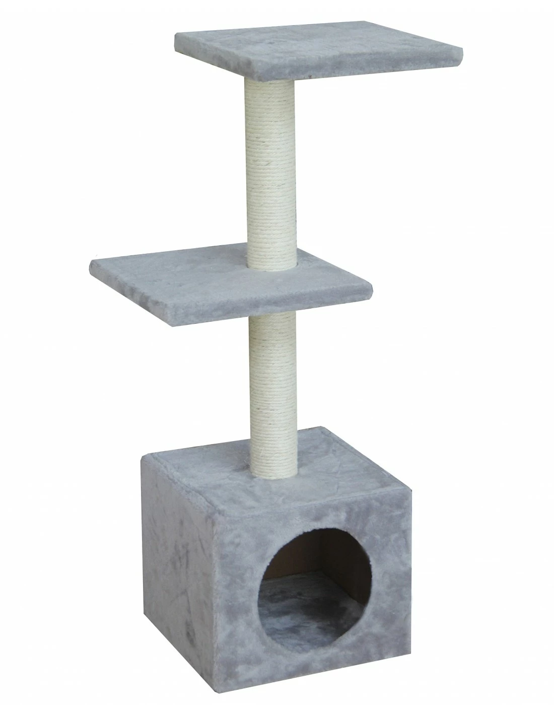 Nayeco Amelie Grey Scratching Post 3 Heights With Cat Cat Scratching Post 3 Nayeco Amelie Grey Scratching Post 3 Heights With Cat Cat Scratching Post