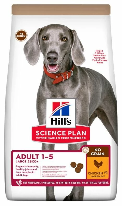 Hill's Science Plan Large Adult No Grain Au Poulet Sans Céréales 3 Hill's Science Plan Large Adult No Grain Au Poulet Sans Céréales