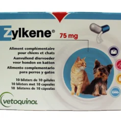 Vetoquinol Vétoquinol Zylkène Pour Situations De Stress 100 Gélules -Trixie Soldes Magasin 187180 zylkene 100 75mg 2