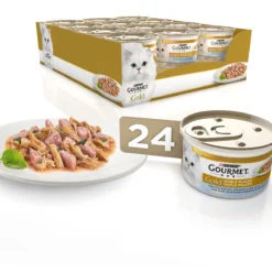 Lot 24 Gourmet Double Plaisir D'or Avec Poisson De L'océan Et épinards -Trixie Soldes Magasin 187849 gold doble placer con pescado del oceano espinacas 2 2 3