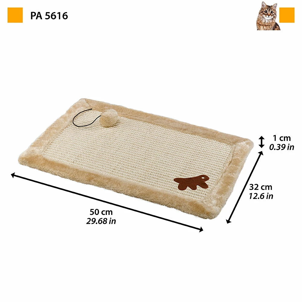 Ferplast Griffoir Pour Chat En Moquette Beige Pour Chats 5 Ferplast Griffoir Pour Chat En Moquette Beige Pour Chats – Image 3