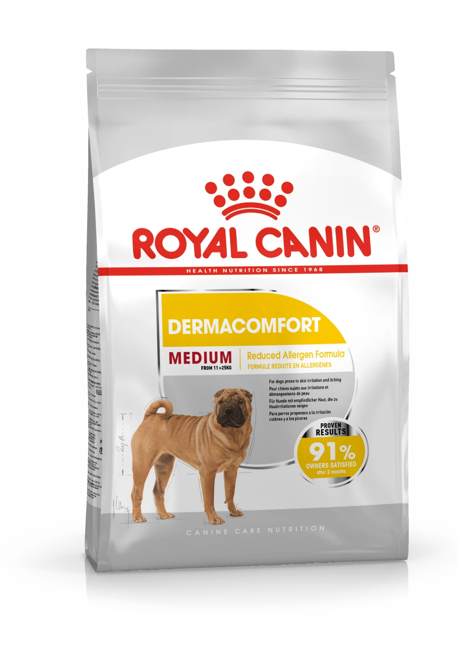 Royal Canin Medium Dermacomfort Pour Chiens Adultes à Peau Sensible 4 Royal Canin Medium Dermacomfort Pour Chiens Adultes à Peau Sensible – Image 2