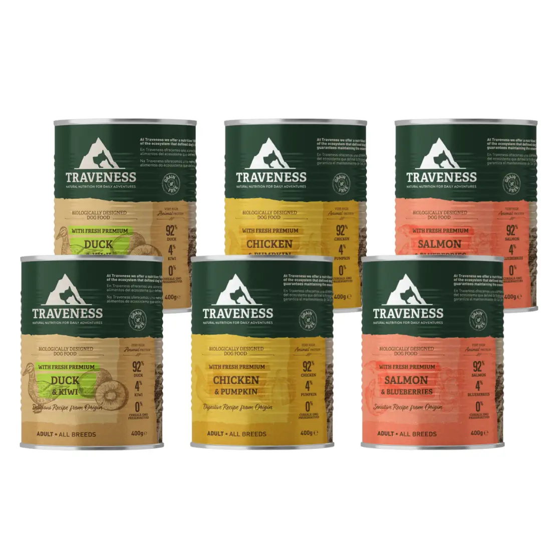 Traveness Multipack Adult Duck, Chicken With Pumpkin And Salmon 3 Traveness Multipack Adult Duck, Chicken With Pumpkin And Salmon