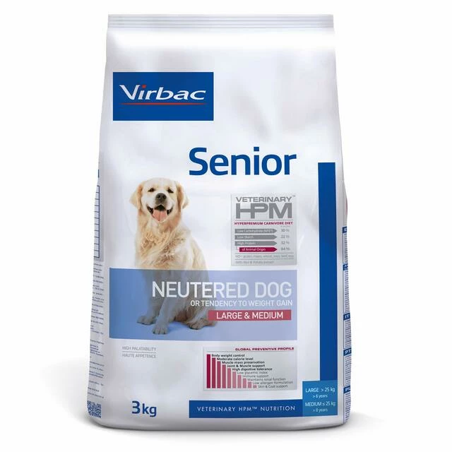 HPM Veterinary Senior Neutered Dog Large & Medium 3 HPM Veterinary Senior Neutered Dog Large & Medium