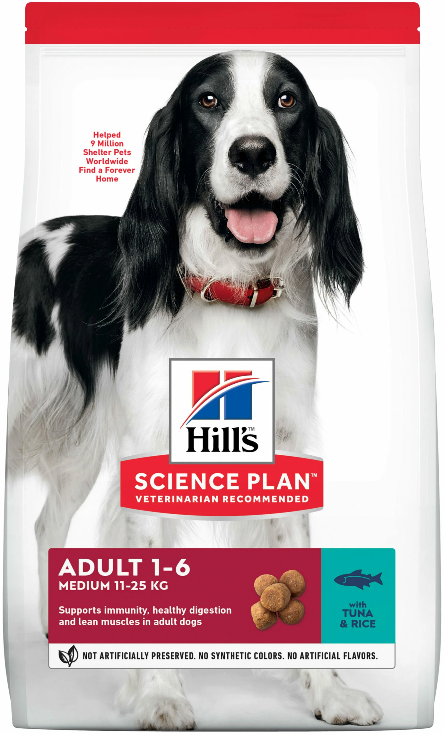 Hill's Science Plan Adult Aliment Pour Chien Adulte Medium Au Thon & Riz 3 Hill's Science Plan Adult Aliment Pour Chien Adulte Medium Au Thon & Riz