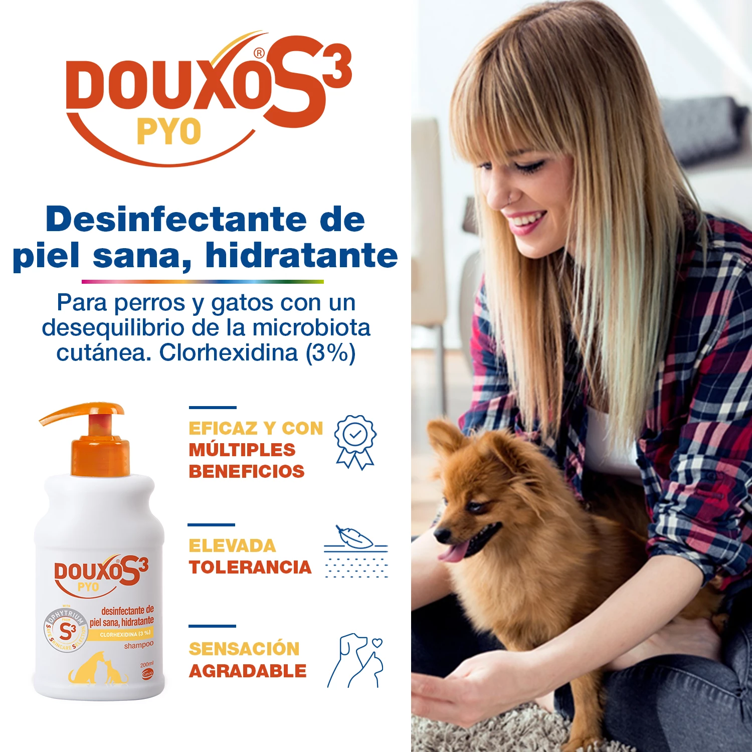 Douxo S3 PYO Shampooing Hydratant Désinfectant Pour Chiens Et Chats 4 Douxo S3 PYO Shampooing Hydratant Désinfectant Pour Chiens Et Chats – Image 2