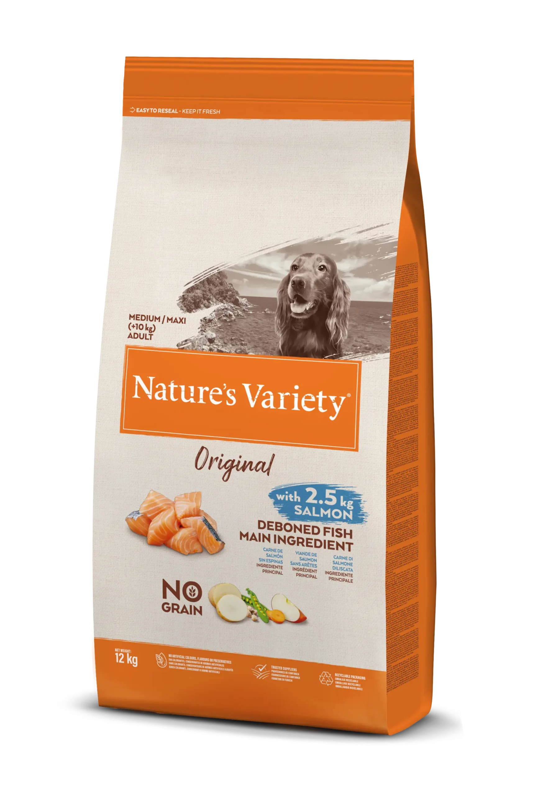Nature's Variety Nourriture No Grain Medium-Maxi Saumon 3 Nature's Variety Nourriture No Grain Medium-Maxi Saumon