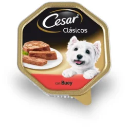 Lot 14 Cesar Nourriture Humide Pour Chiens à Saveur De Buf Dans Une Cuve à Pâté -Trixie Soldes Magasin 38198 2