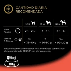 Lot 14 Cesar Nourriture Humide Pour Chiens à Saveur De Buf Dans Une Cuve à Pâté -Trixie Soldes Magasin 38198 4