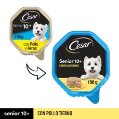 Lot 14 Cesar Nourriture Humide Pour Chiens En Pâté Avec Bain De Poulet Et De Riz -Trixie Soldes Magasin 40816 1