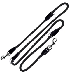 Gloria Pets Sangle De Positionnement Multiple Ronde En Nylon Noir