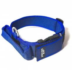 Julius K9 Couleur Du Collier : Gris Avec Poignée Bleue -Trixie Soldes Magasin 427039 collar color gray con asa 3 1