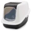Savic Nestor Porte Couverte/Filtre Couvert Bac à Litière Pour Chat Noir -Trixie Soldes Magasin 428026 arenero cubierto negro nestor savic 0