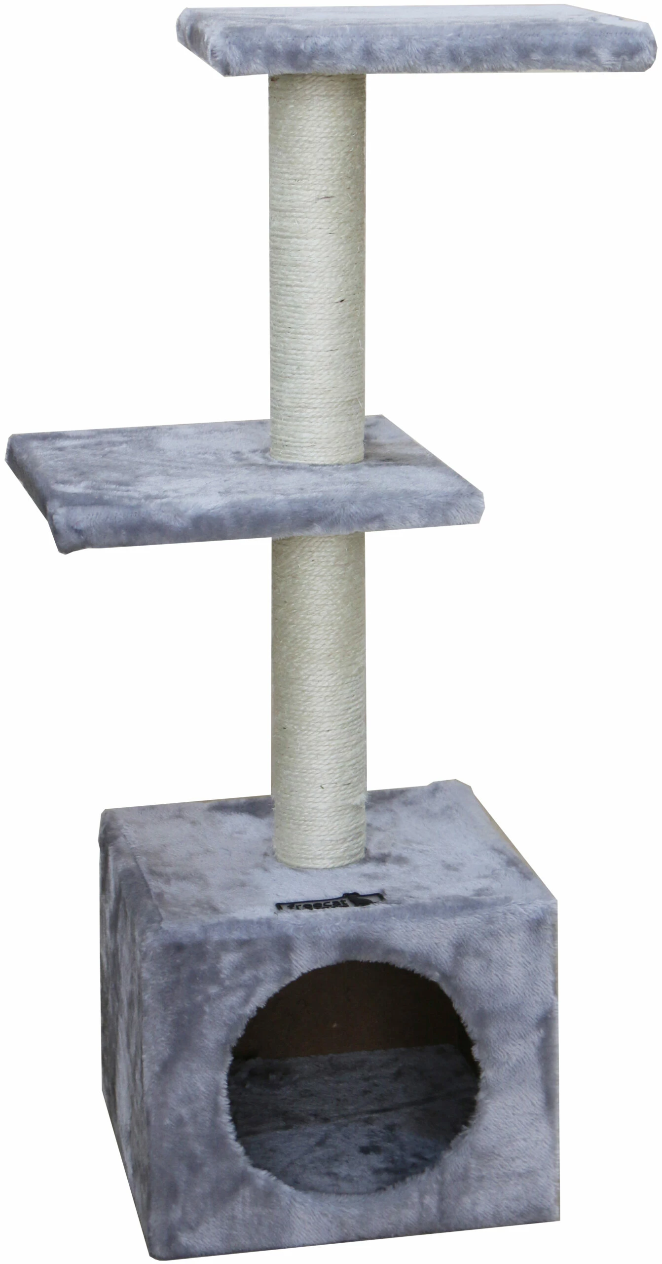 Nayeco Amelie Grey Scratching Post 3 Heights With Cat Cat Scratching Post 4 Nayeco Amelie Grey Scratching Post 3 Heights With Cat Cat Scratching Post – Image 2