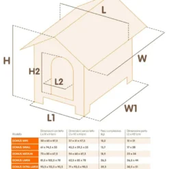 Ferplast Niche Pour Chiens Bois Chien Domus -Trixie Soldes Magasin 4401 8010690001173 1 2