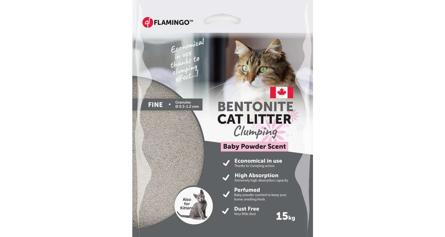 Flamingo Litière Pour Chats Extra-absorbante Parfum De Poudre De Talc 3 Flamingo Litière Pour Chats Extra-absorbante Parfum De Poudre De Talc