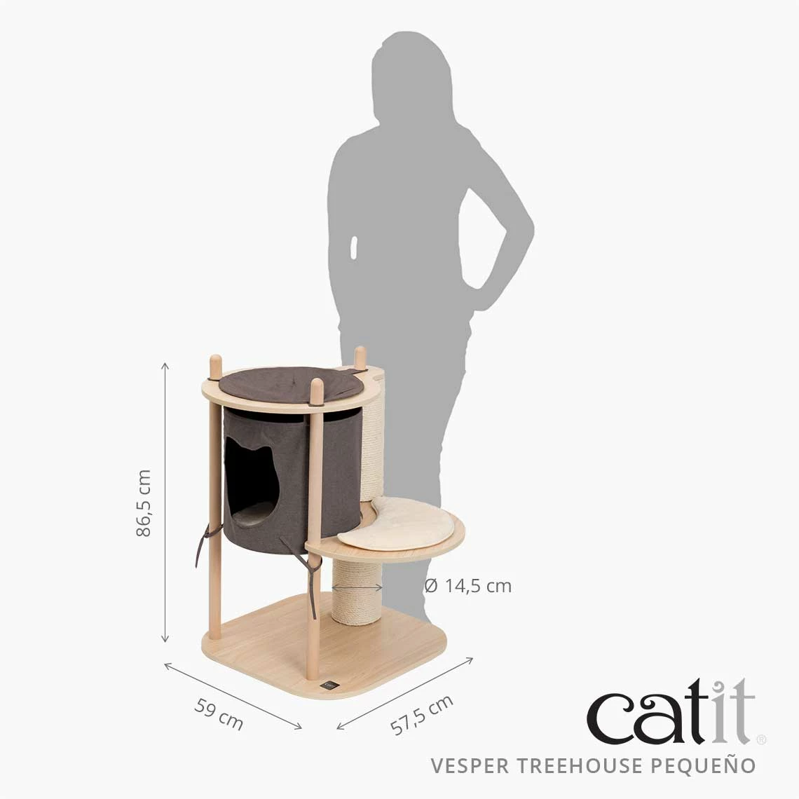 Catit Vesper TreeHouse Petit Griffoir Pour Chats 8 Catit Vesper TreeHouse Petit Griffoir Pour Chats – Image 6