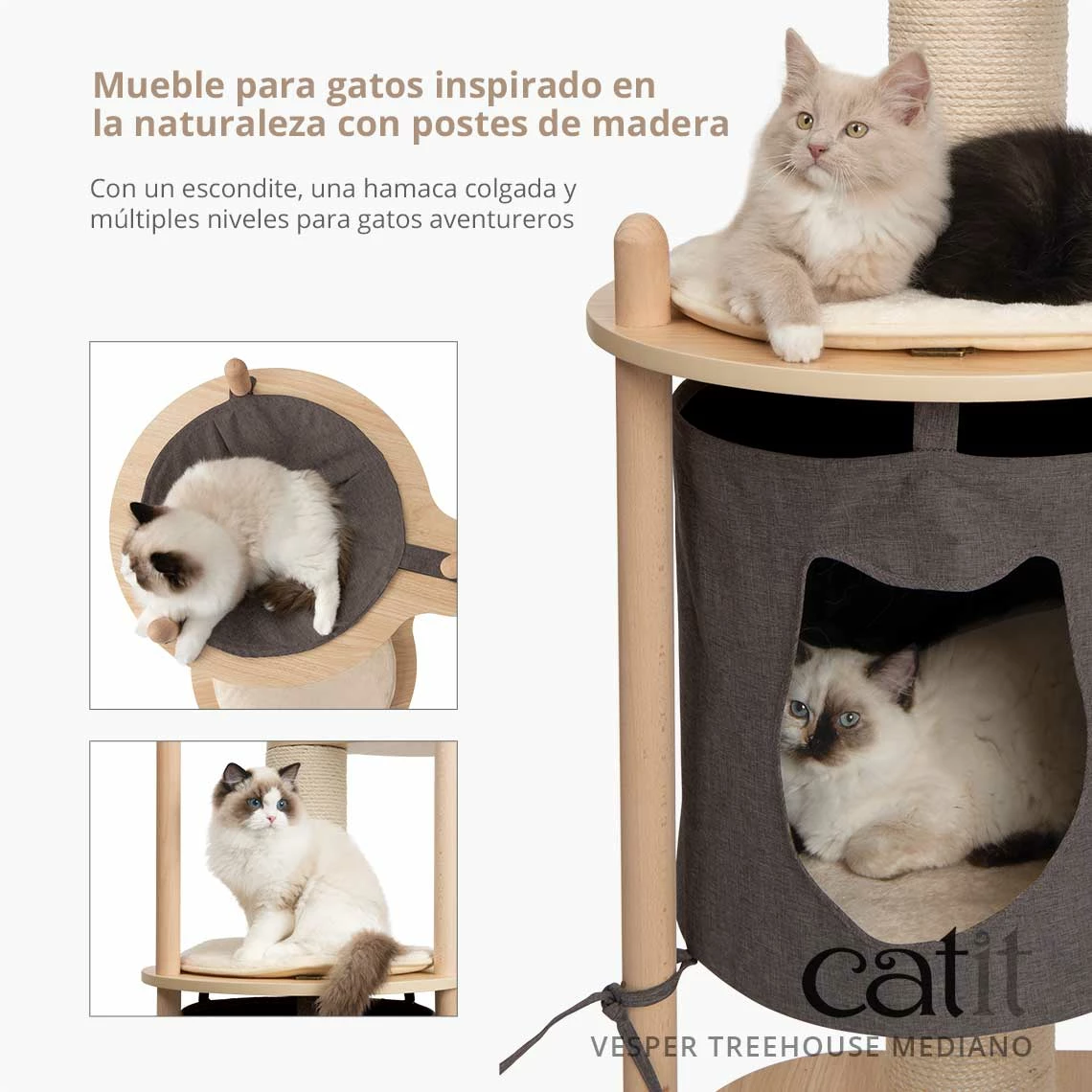 Catit Vesper TreeHouse Petit Griffoir Pour Chats 4 Catit Vesper TreeHouse Petit Griffoir Pour Chats – Image 2