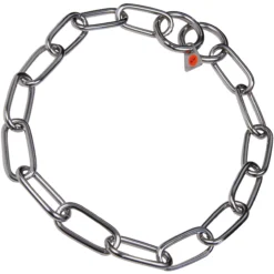 Chadog Collier étrangleur En Métal à Maillons Moyens En Acier Inoxydable