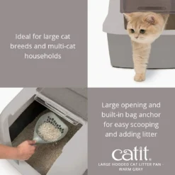 Catit Bac à Sable Gris à Porte Amovible -Trixie Soldes Magasin 61P9cFvNpXL AC SL1140 64774229e1b92
