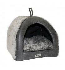 Yagu Igloo En Mousse Argentée Pour Chiens Et Chats