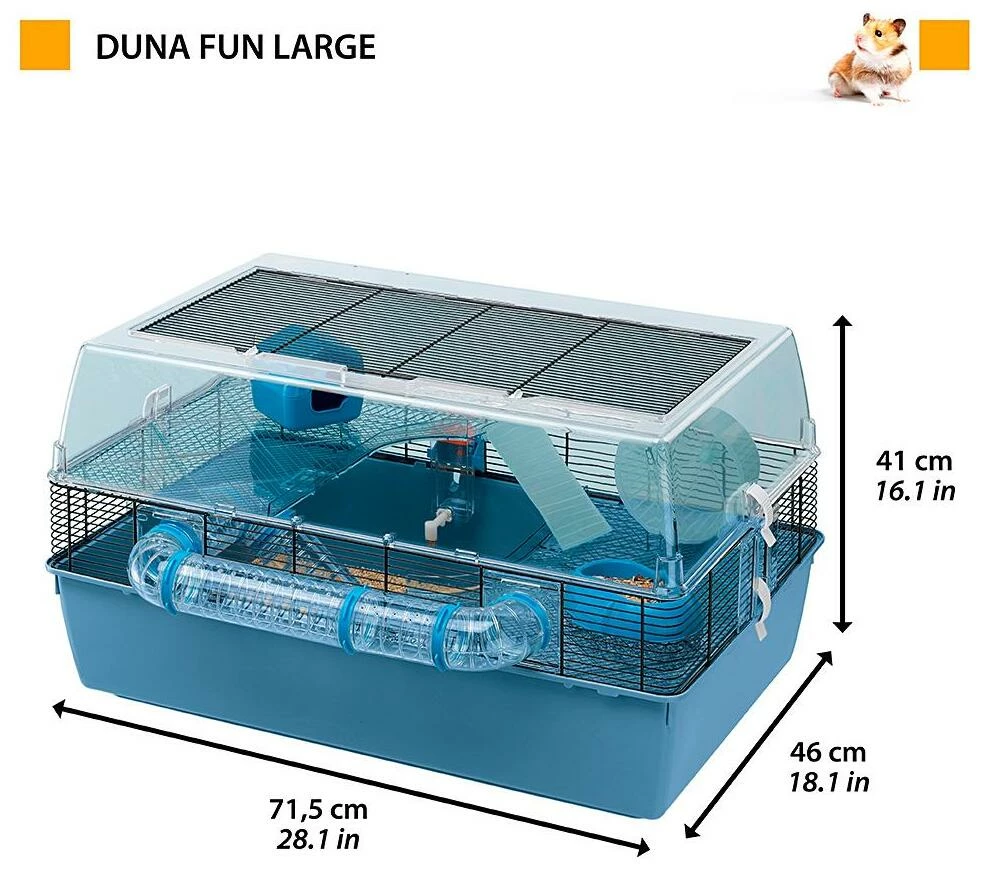 Ferplast Duna Fun Grande Cage Pour Hamsters 4 Ferplast Duna Fun Grande Cage Pour Hamsters – Image 2