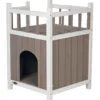 Trixie Chats Hangar Avec Balcon Gris-Blanc -Trixie Soldes Magasin 72493 147007 46762 1