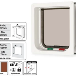 Pet Mate Porte 4 Positions Fermeture à Épaisseur Variable -Trixie Soldes Magasin 75866 35368002359 1