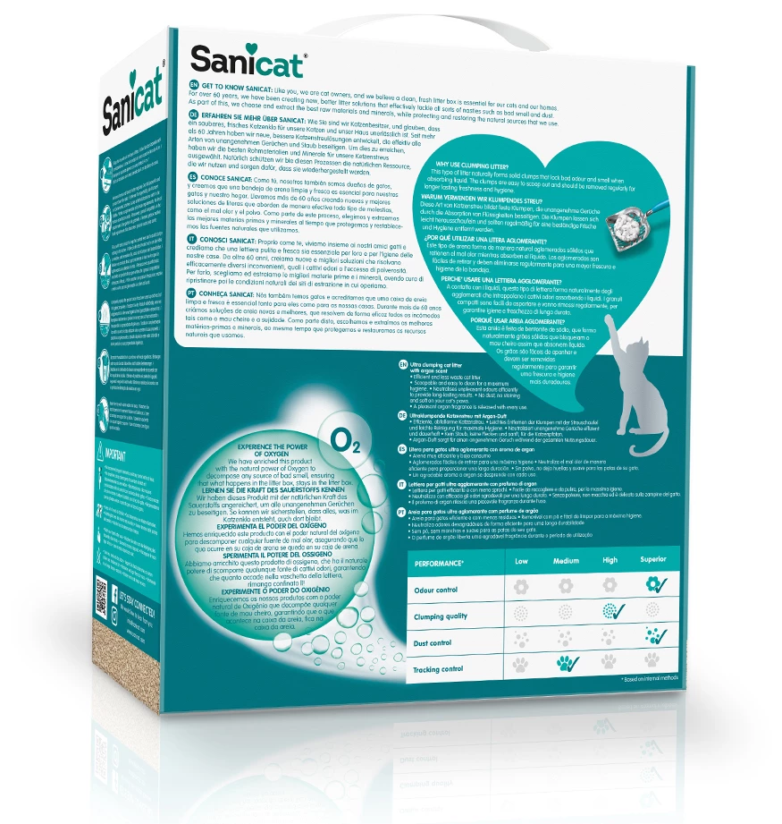 Sanicat Litière Agglomérante Pour Chats Active Gold Argane 4 Sanicat Litière Agglomérante Pour Chats Active Gold Argane – Image 2