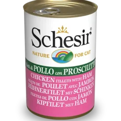 Lot 24 Schesir Poulet Avec Jambon Pour Votre Animal De Compagnie