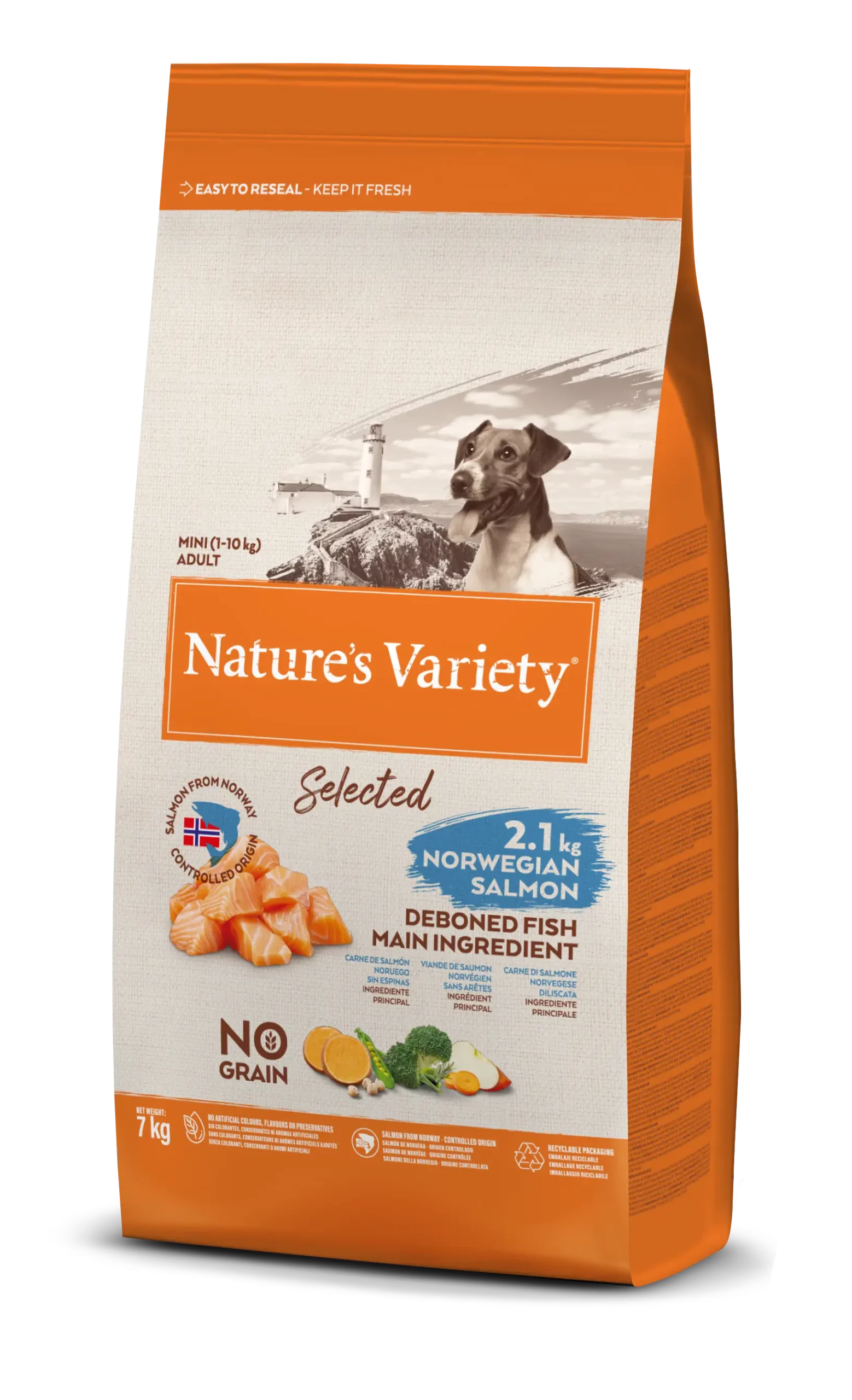 Nature's Variety Selected Mini Adult Sans Grain Saumon 3 Nature's Variety Selected Mini Adult Sans Grain Saumon