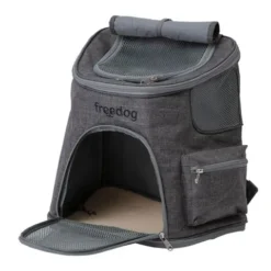Freedog Sac à Dos Makalu Gris Foncé Pour Chiens Et Chats