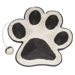 Arquivet Rascador En Forma De Huella Con Ratón Negro