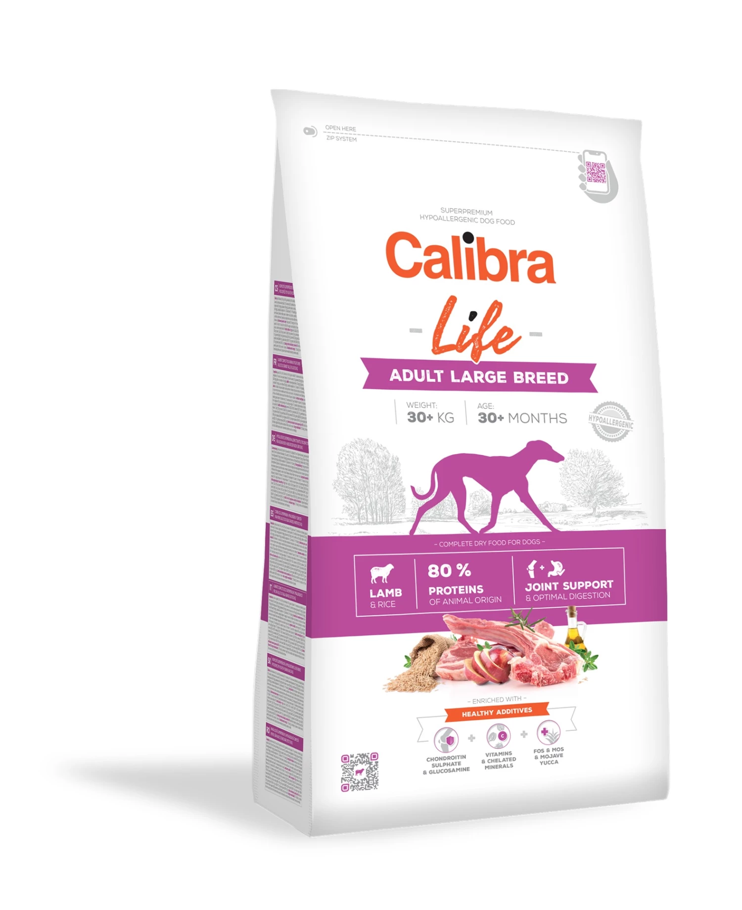 Calibra Nourriture Pour Chiens D'agneau De Grande Race Life Adult 3 Calibra Nourriture Pour Chiens D'agneau De Grande Race Life Adult