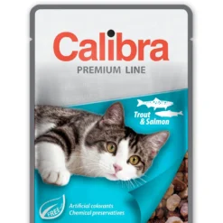 Calibra Nourriture Humide Premium Pour Chats Adultes à La Truite Et Au Saumon